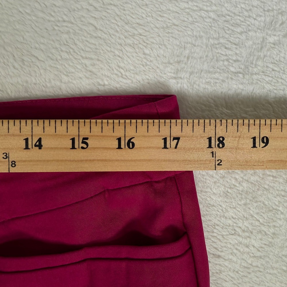 Chicos Brigitte So Slimming Magenta Pink Ankle Pants Size 2.5 US 14 Stretch Slit - Picture 5 of 8